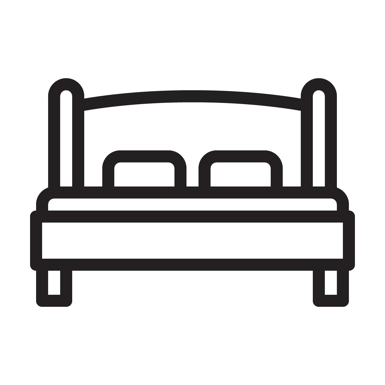 Large bed icon