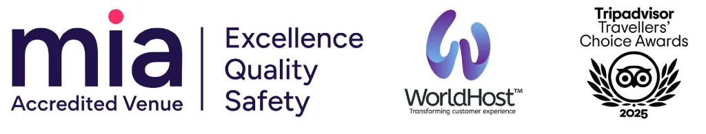 Draycote Hotel accreditations MIA and WorldHost